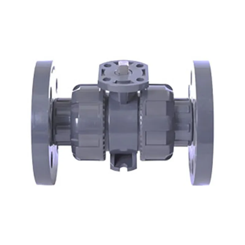 CPVC Flange Type Ball Valve With Directly Mounting Pad